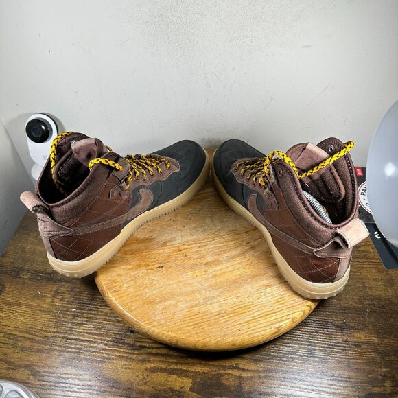 Nike Air Force 1 High Duckboot Field Brown Mens Size 10 Shoes 444745-004 - Picture 5 of 8
